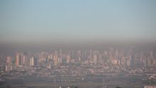 Boina de contaminación en Madrid