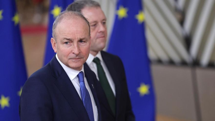 Michéal Martin, primer ministro de Irlanda, en Bruselas el 18 de diciembre de 2025