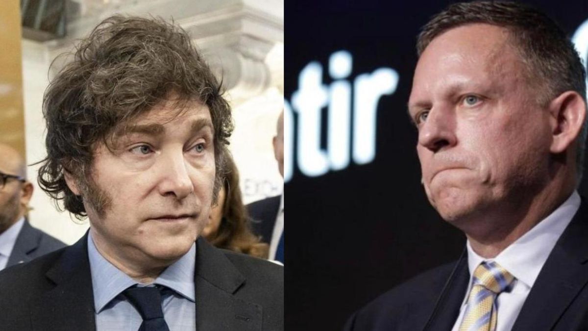 Javier Milei y Peter Thiel.