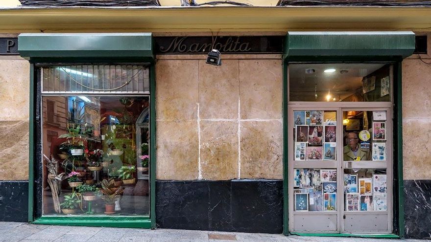 Flores Manolita (1881), comercio centenario desaparecido en Espoz y Mina en 2019