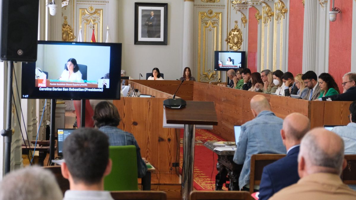 Pleno en el Ayuntamiento de Las Palmas de Gran Canaria, en una imagen de archivo.