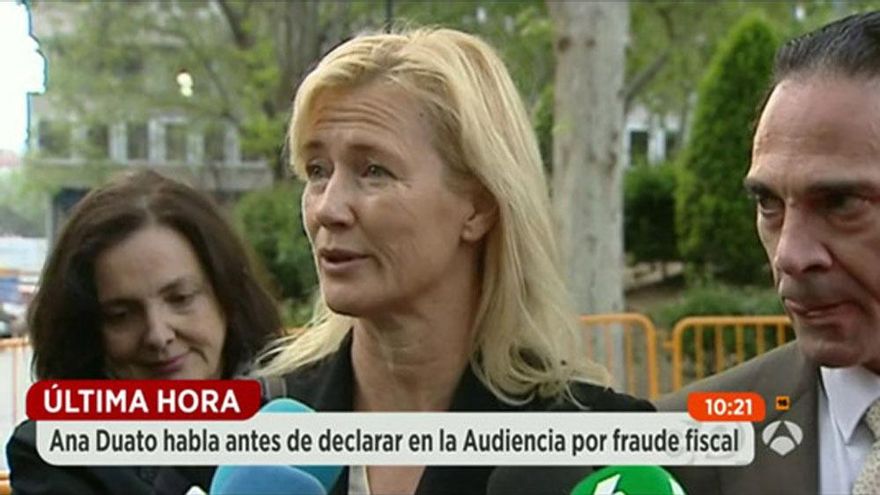 Ana Duato, antes de declarar ante la Audiencia