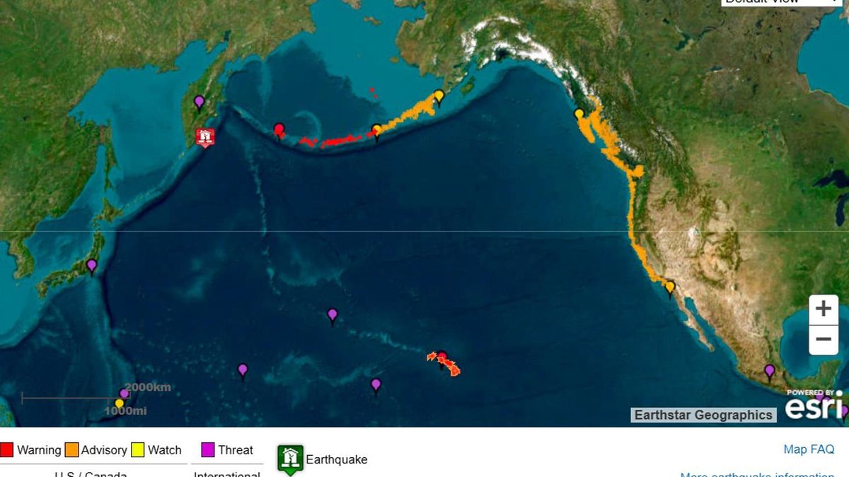 Qué sabemos hasta el momento de la alerta de tsunami en el Pacífico