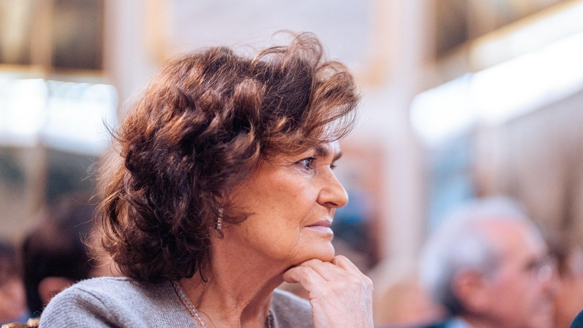 Archivo - La presidenta del Consejo de Estado y exvicepresidenta del Gobierno, Carmen Calvo, durante el acto conmemorativo del bicentenario del Consejo de Ministros, en el Centro de Estudios Políticos y Constitucionales, a 21 de febrero de 2024, en Madrid