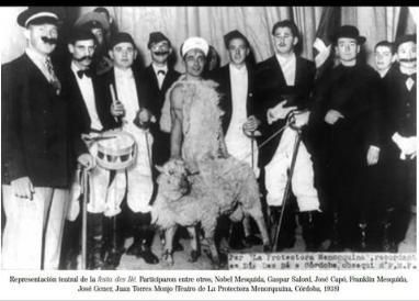 Miembros de La Protectora Menorquina, asociación de socorros mutuos fundada por los menorquines que se instalaron en Córdoba a finales del siglo XIX