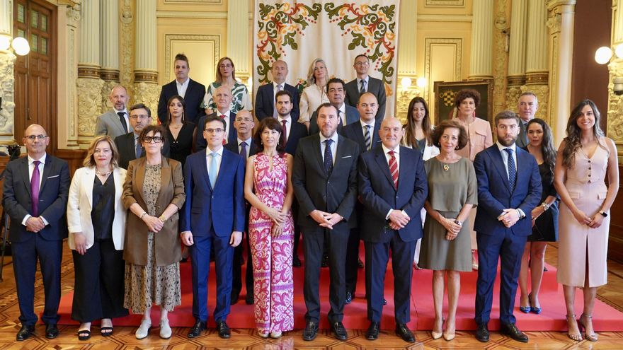 La nueva corporación municipal del Ayuntamiento de Valladolid.