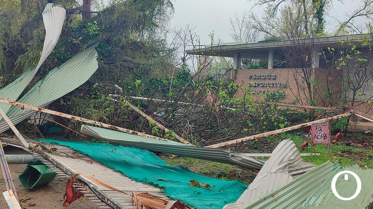 Los efectos del viento y la lluvia en Córdoba