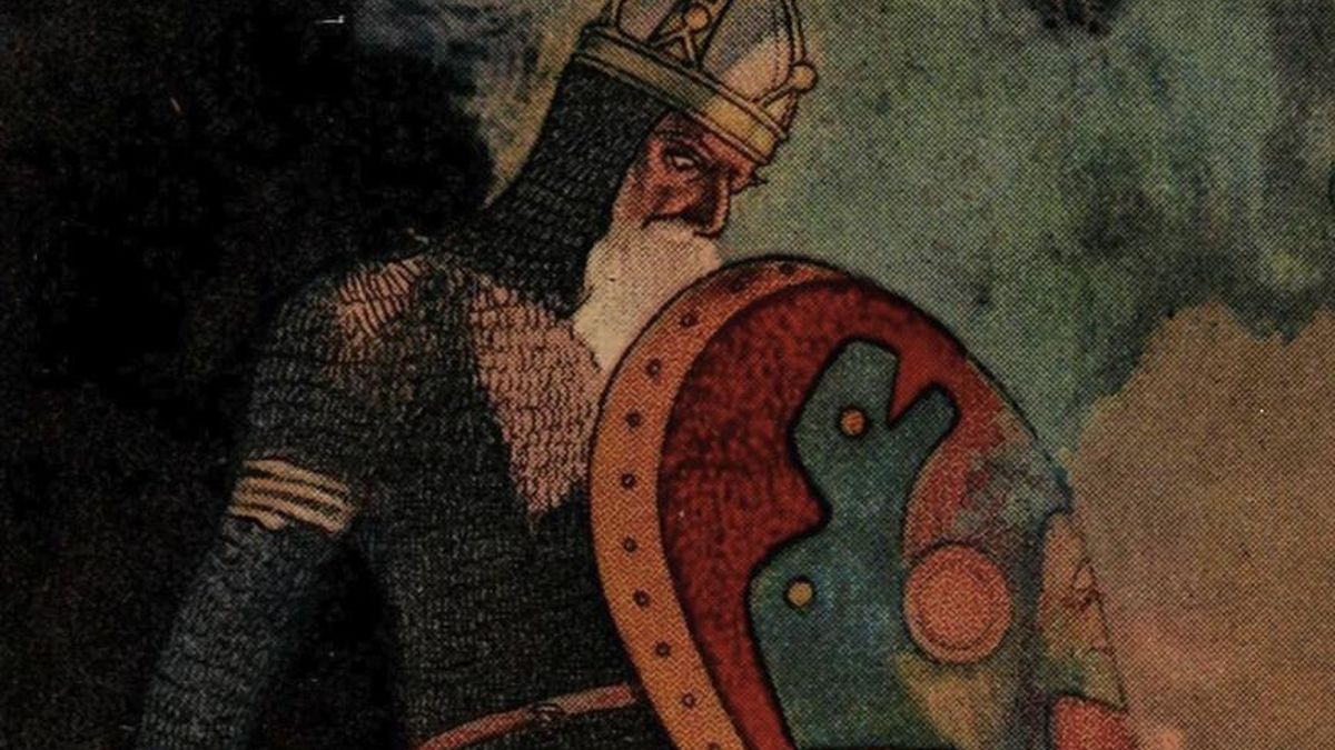 Algunos esqueletos aparecieron con el brazo rodeando el arma y apoyada en el hombro, una imagen que coincide con relatos como Beowulf