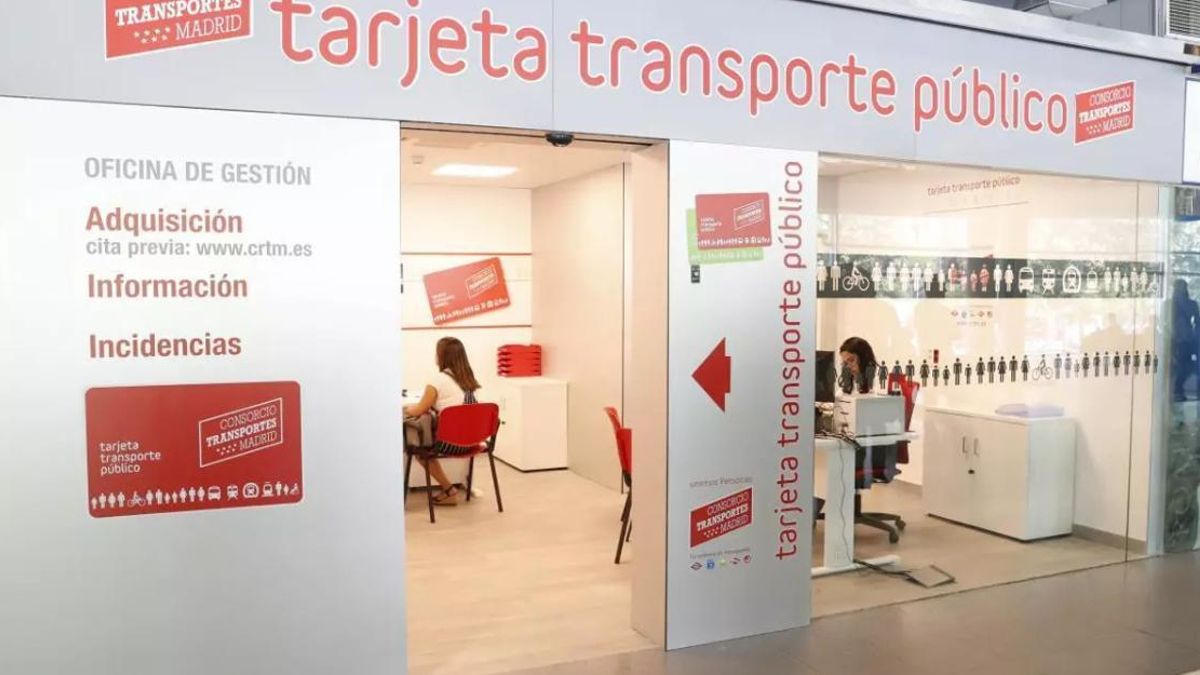 Imagen de archivo de una oficina de Tarjeta de Transporte Público.