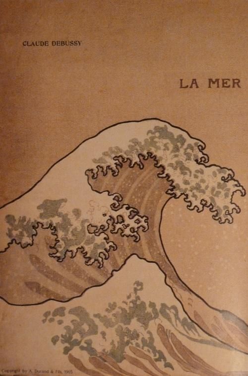 Portada de la primera edición de la partitura de ‘La mer’.
