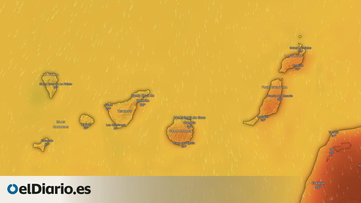 Más de 30 grados y calima: el tiempo de esta semana en Canarias