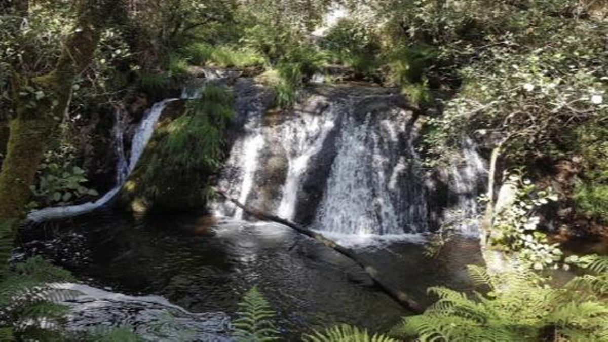 La fervenza de Parga, en la Ruta del Agua de Zas.