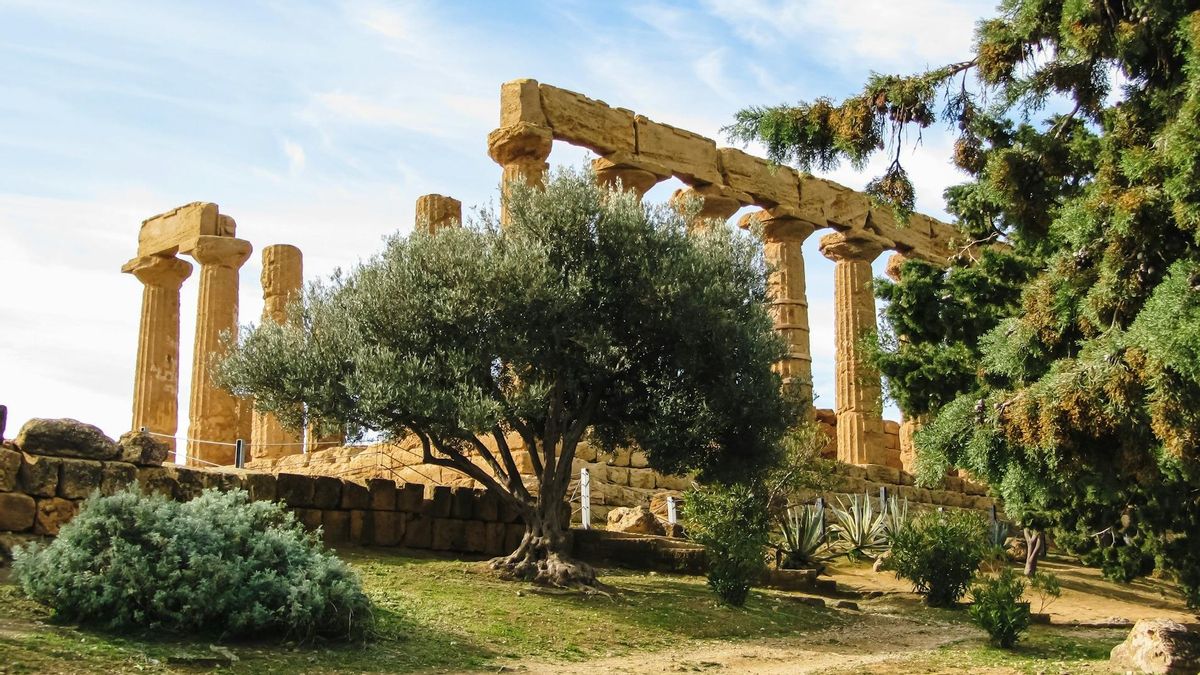 El templo de Hera, en el Valle de los Templos de Agrigento.