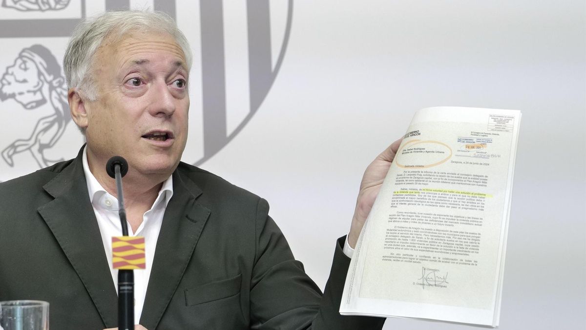 El consejero de Vivienda del Gobierno de Aragón, Octavio López.