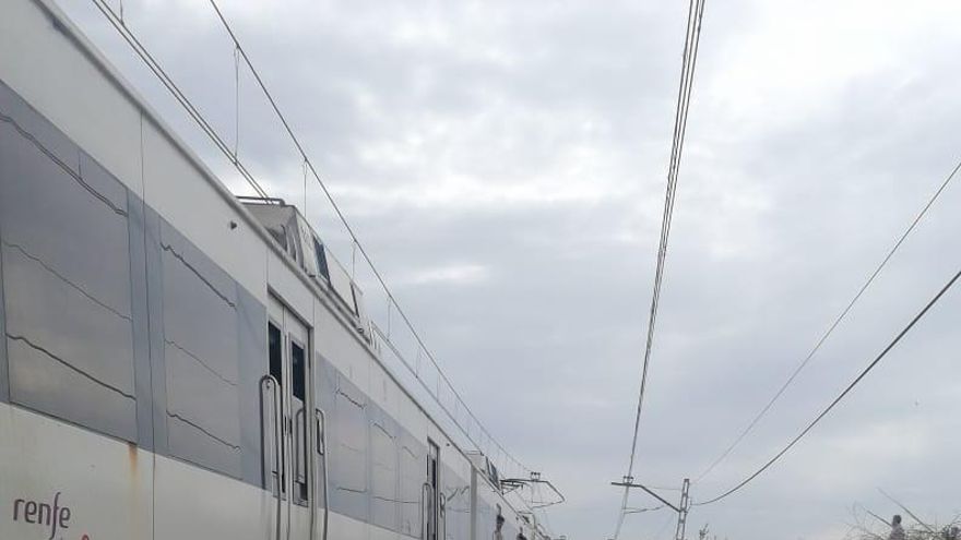 Avería de un tren entre Mogro y Requejada