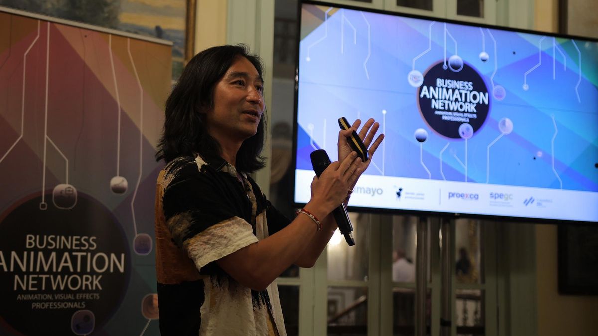 Hidetaka Yosumi (Japón), fundador y CEO de Studio Nowake en el Business Animation Network 2025