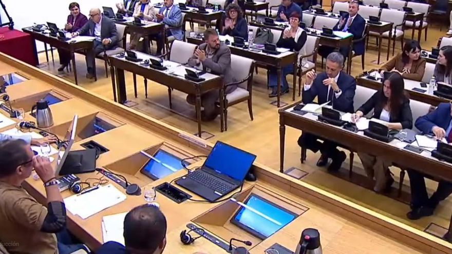 Comparecencia de las víctimas de la dana en la comisión de investigación del Congreso.