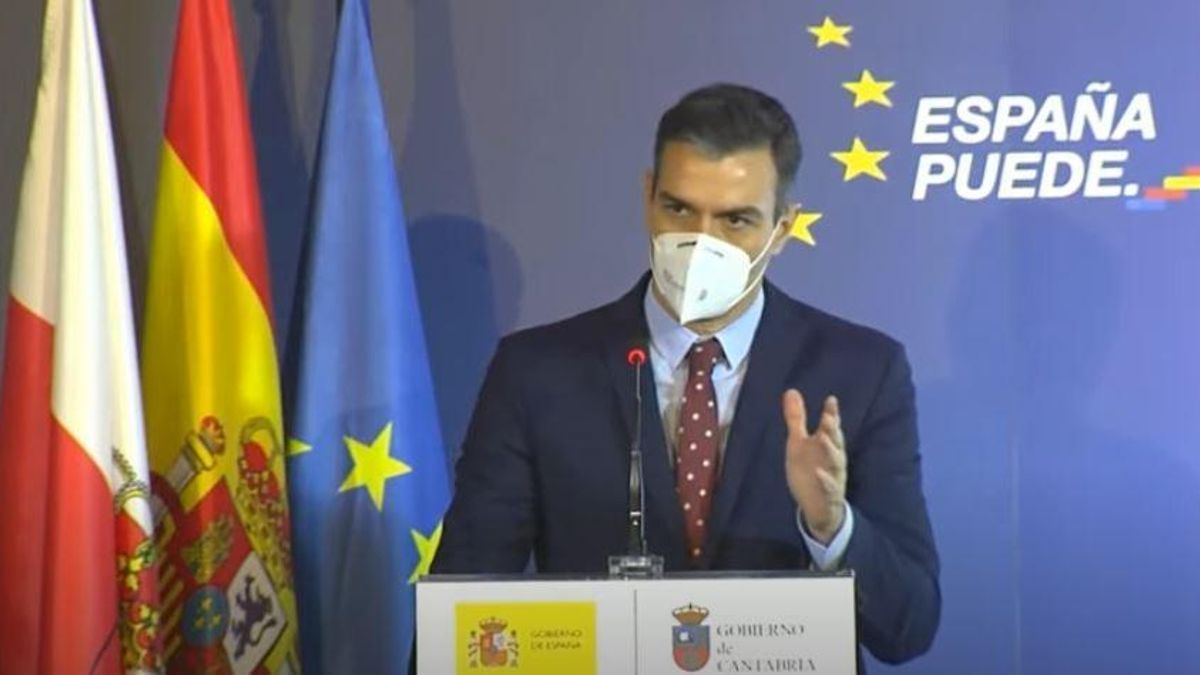 El presidente del Gobierno, Pedro Sánchez, presenta el Plan de Recuperación en Cantabria.