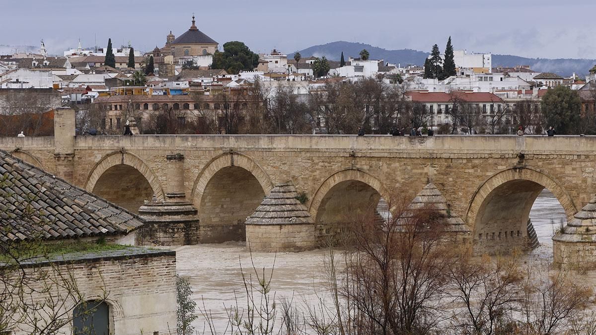 El río Guadalquivir ha superado el umbral naranja a su paso por Córdoba