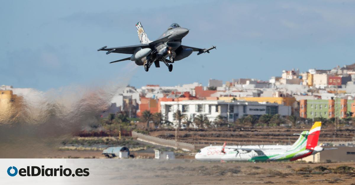 El cielo canario es desde este lunes escenario del ejercicio  Eagle Eye 25-03  para la defensa aérea nacional