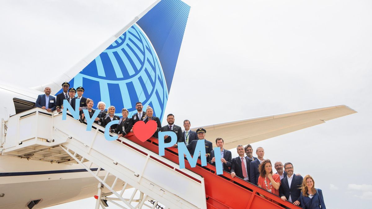 United Airlines reanuda el servicio sin escalas entre Palma y Nueva York.