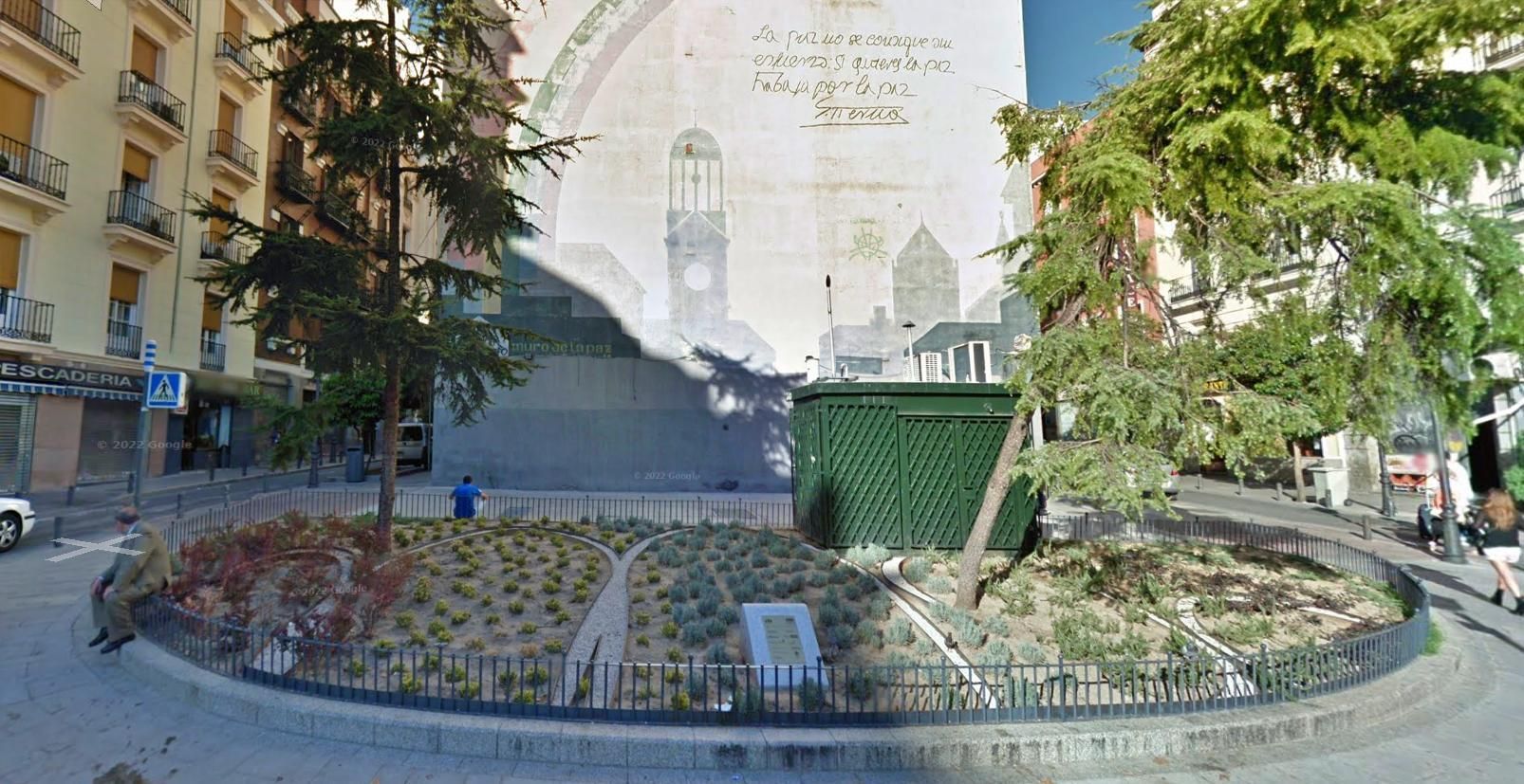 Jardín de Madrid 2020 recién instalado, en el año 2013