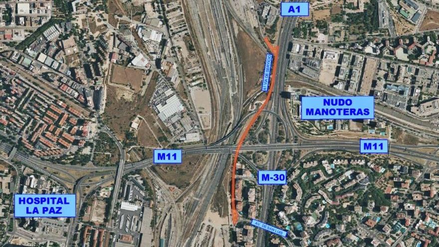 Una socimi pagará el nuevo carril bus de la avenida de Burgos que conecta Sanchinarro y Las Tablas