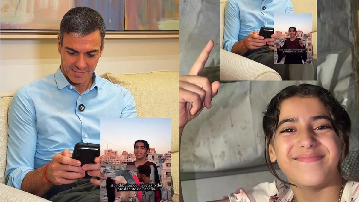 La niña gazatí a la que Pedro Sánchez dedicó un vídeo en redes: "Que un presidente nos responda es una gran muestra de humildad"