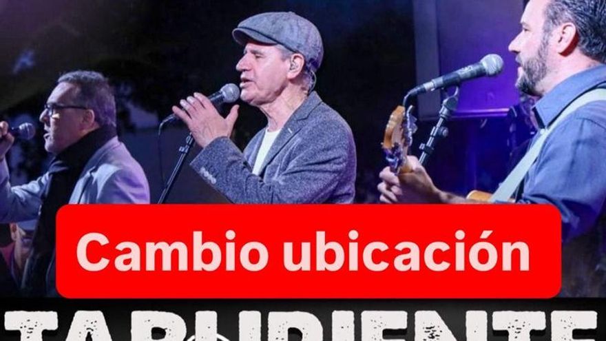 Cartel de la actuación.