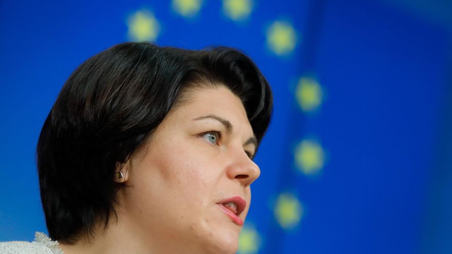 Natalia Gavrilita, primera ministra de la República de Moldavia, en octubre de 2021. EFE/EPA/STEPHANIE LECOCQ