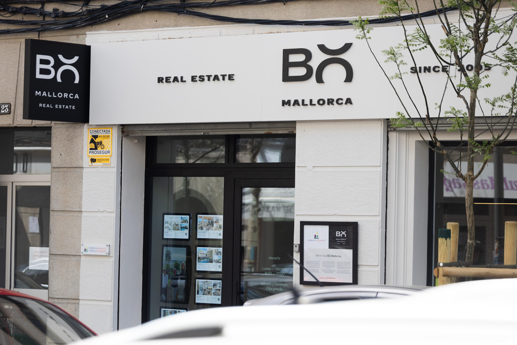 Fachada de BO Mallorca, una de las inmobiliarias orientadas, entre otros clientes, a los compradores suecos