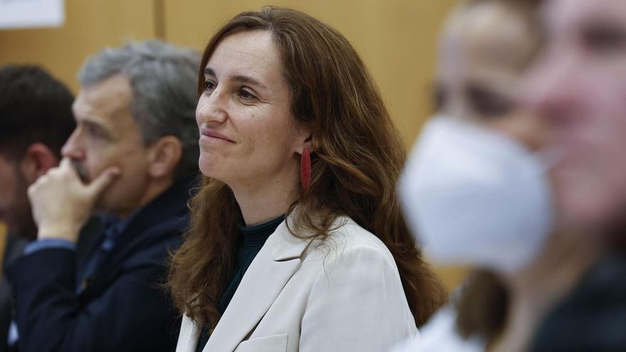 Mónica García presenta el balance de actividad de donación y trasplantes de 2025, este viernes en el Ministerio de Sanidad.