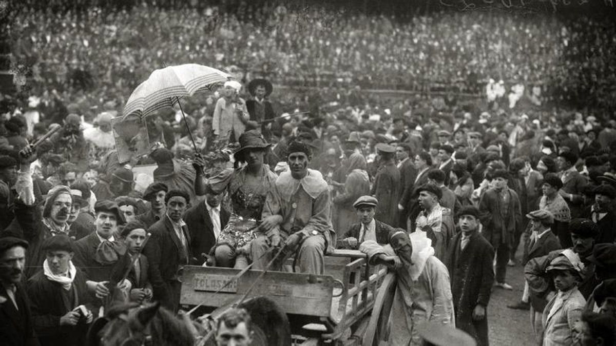 Carnavales de Tolosa de 1927  en la plaza de los Toros