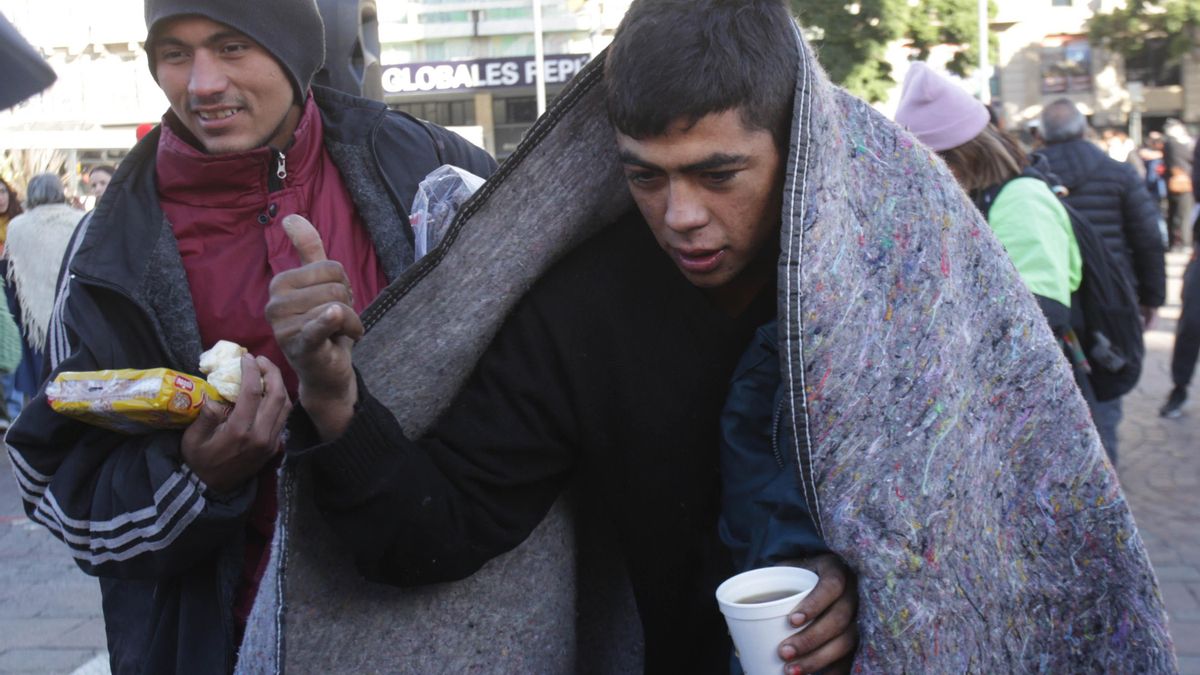 Personas en situación de calle en la ciudad de Buenos Aires.