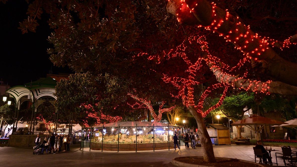 Belén del Parque de San Telmo.  (TONY HERNÁNDEZ)