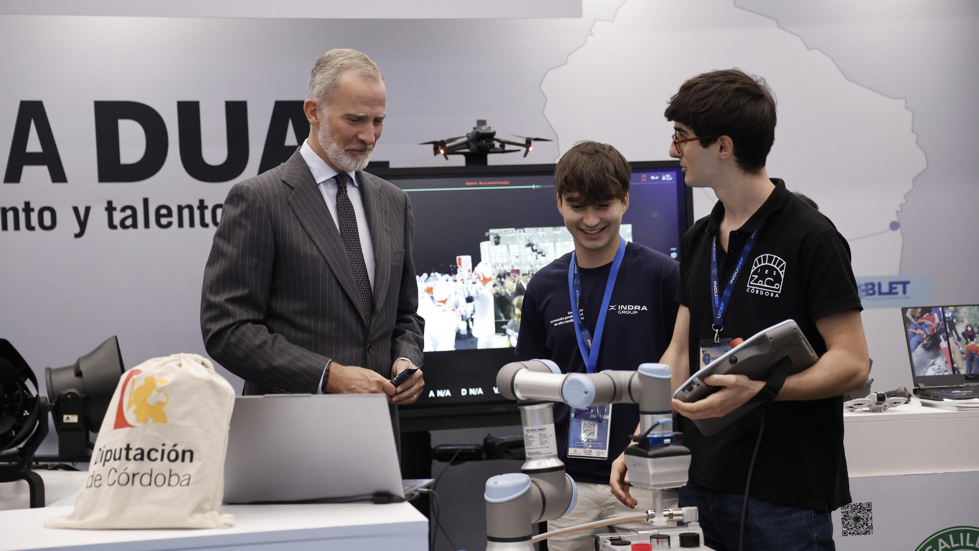 El Rey Felipe VI asiste a la jornada de clausura del Foro Indudef