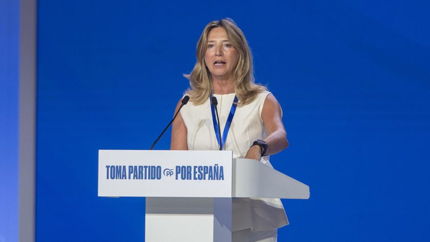 Archivo - La portavoz del PP en el Senado, Alicia García, interviene durante la segunda jornada del XXI Congreso Nacional del Partido Popular, a 5 de julio de 2025, en Madrid (España).