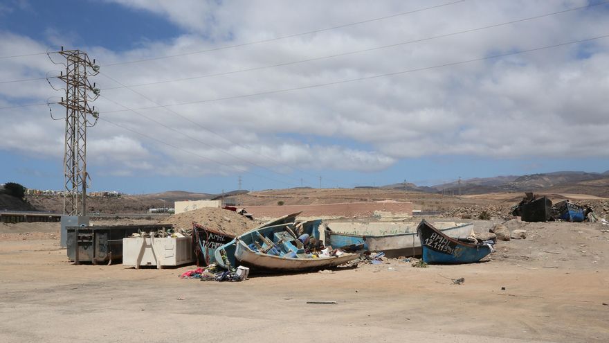 Pateras acumuladas en el mercado municipal de Maspalomas.