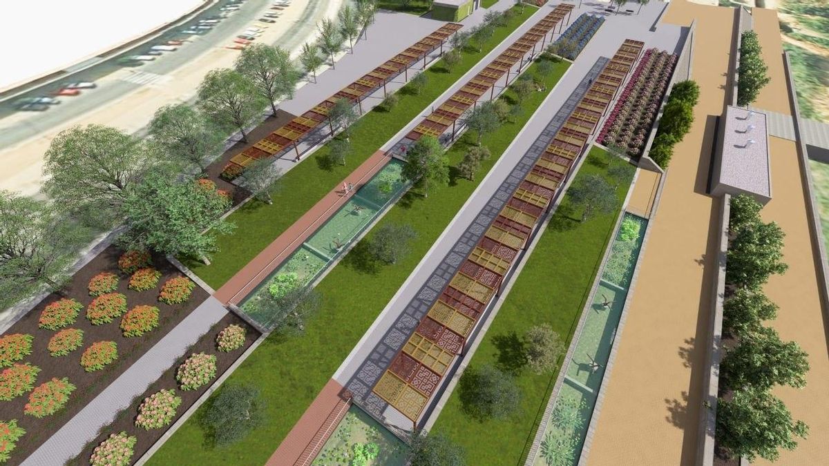 Maqueta del futuro Balcón del Guadalquivir