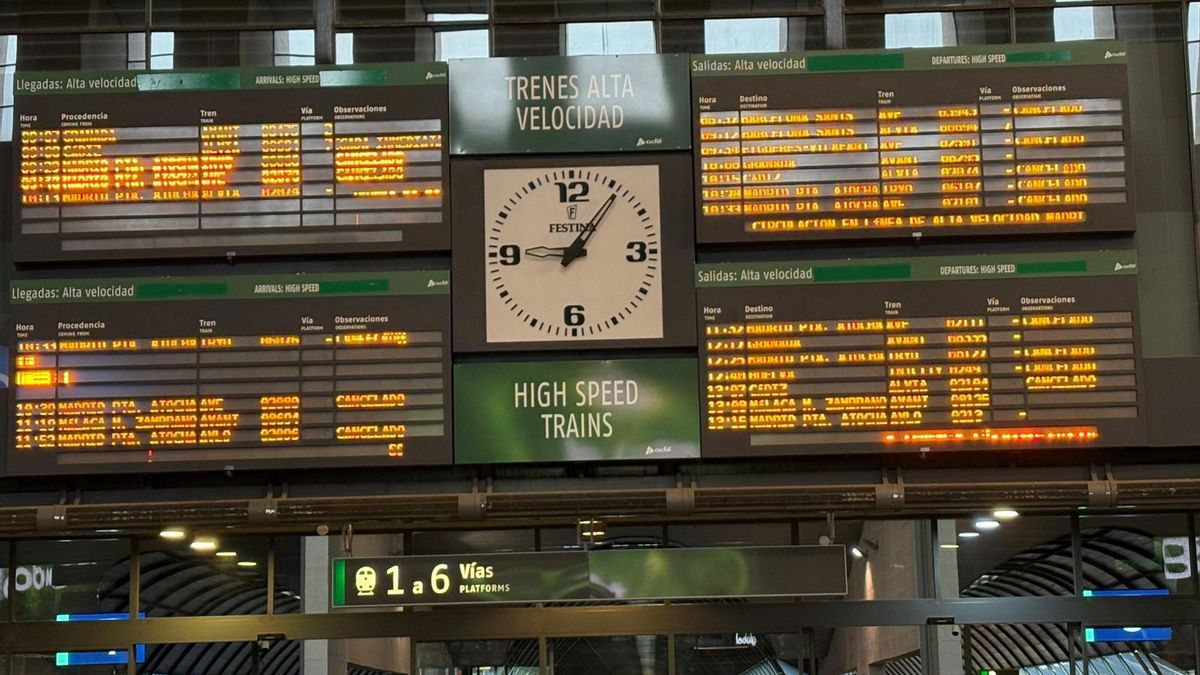 Estación de Santa Justa a primera hora después del accidente en Adamuz (Córdoba)