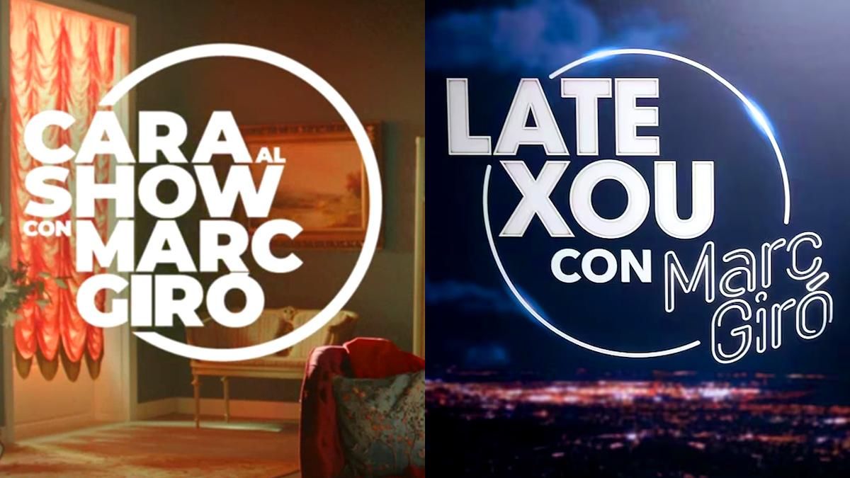 El logo de 'Cara al show' y el logo de 'Late Xou'