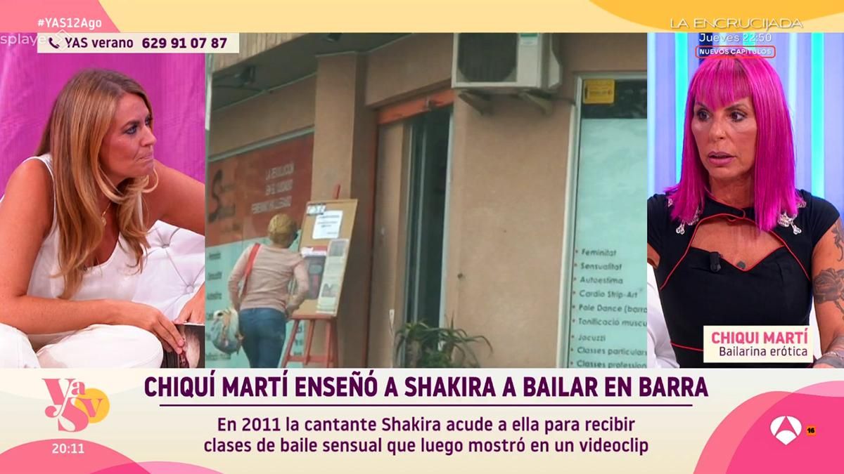 Chiqui Martí alude a la competencia en Antena 3 al hablar de su mal trago  con Shakira: "Jorge Javier se va a enfadar"