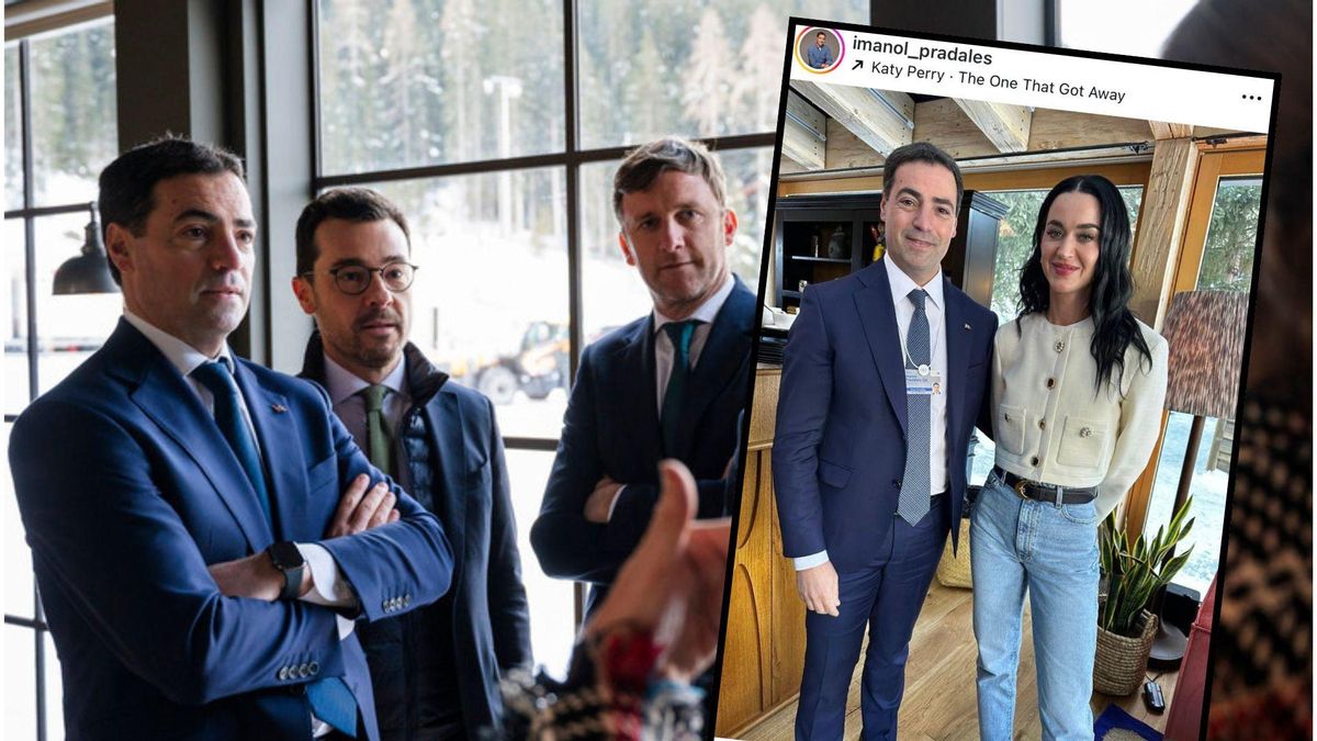 Katy Perry, Justin Trudeau y Josu Jon Imaz: Pradales hace contactos en el primer Davos para un lehendakari