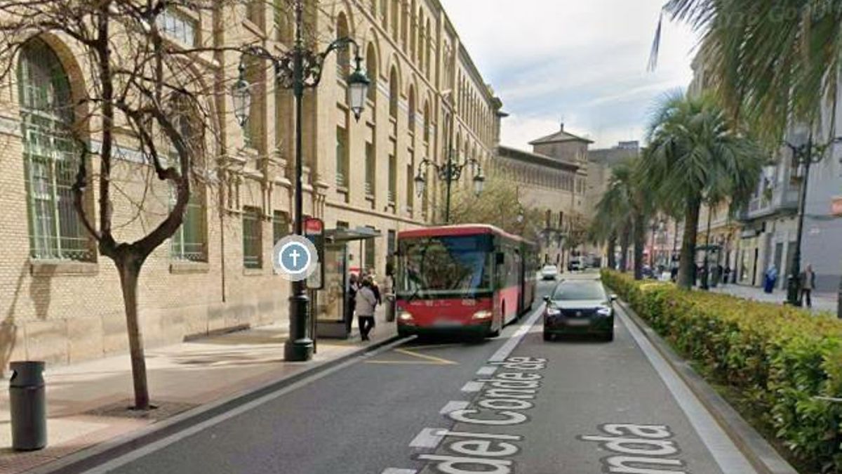 Herida una niña de 12 años tras ser atropellada por un autobús en la calle Conde Aranda de Zaragoza