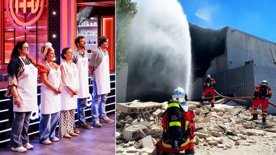 El plató de 'MasterChef' se salva del incendio que ha arrasado parte de un complejo audiovisual de Madrid