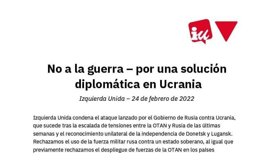 Comunicado IU