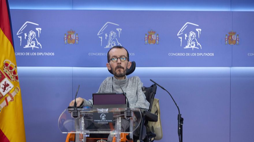 El portavoz de Unidas Podemos en el Congreso, Pablo Echenique.