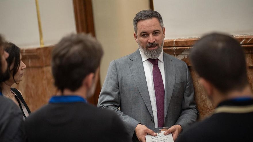 EuropaPress 6806647 presidente vox santiago abascal sesion plenaria congreso diputados 17 junio