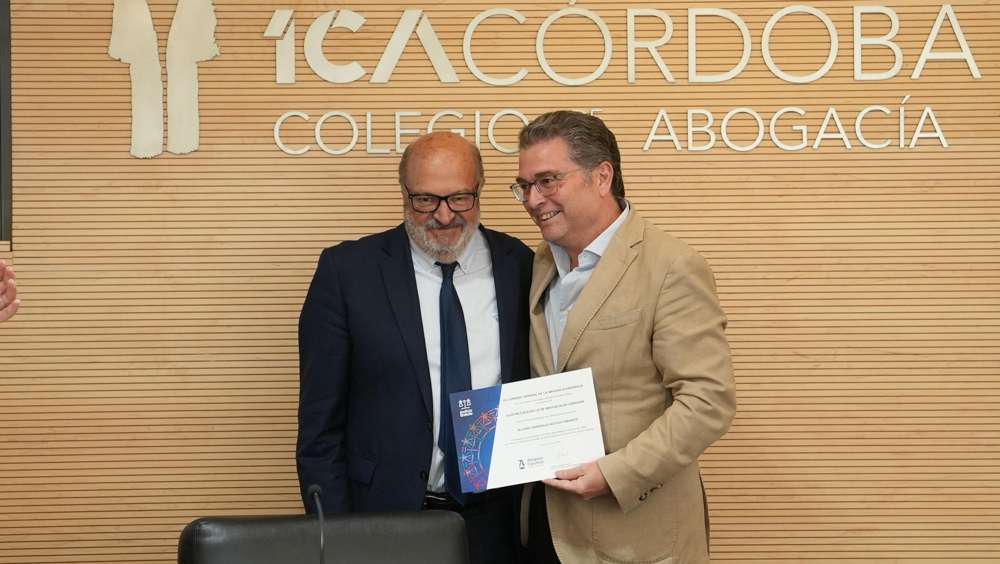 Acto institucional del Colegio de la Abogacía de Córdoba con motivo del Día de la Justicia Gratuita