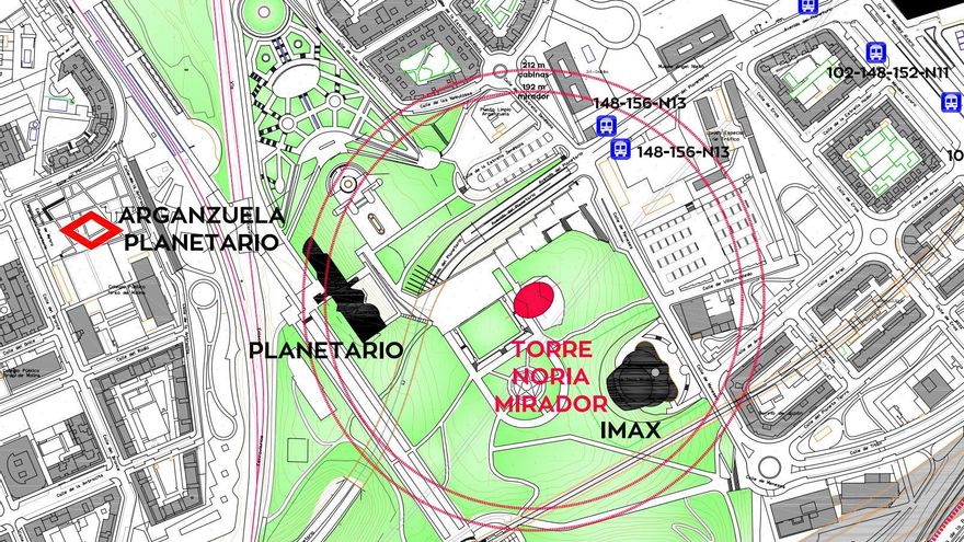 Críticas de la oposición a la noria gigante que Almeida planea construir en Madrid: "Ni un solo vecino lo ha pedido"
